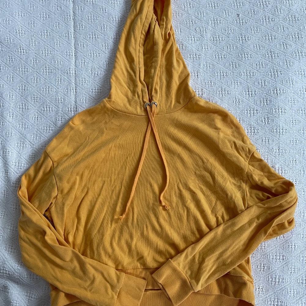 HM, Yellow, L, Cropped sweatshirt